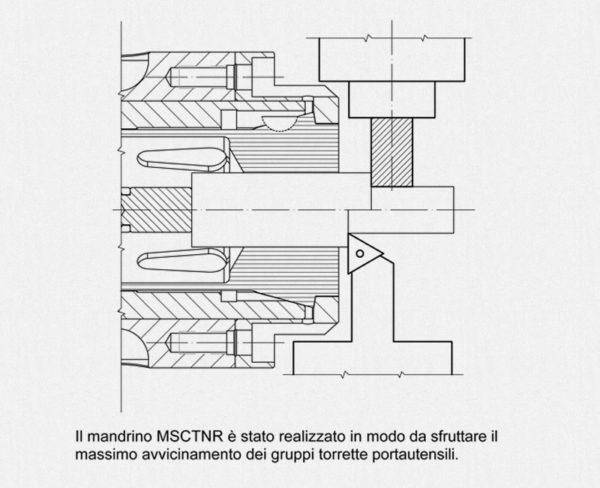 Mandrino portapinze MSCTNR/ISO-A - 003